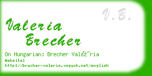 valeria brecher business card